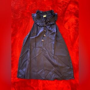 J. Crew Midnight Blue Silk Top